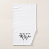 Elegant Monogram Script Name Bad Handdoek (Handdoek)