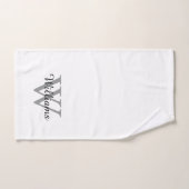 Elegant Monogram Script Name Bad Handdoek (Handdoek)