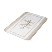 Elegant Monogram Script Name Badmat (Gekanteld)