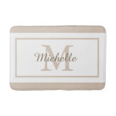 Elegant Monogram Script Name Badmat (Voorkant)