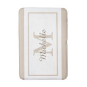 Elegant Monogram Script Name Badmat (Voorkant Verticaal)