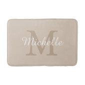 Elegant Monogram Script Name Badmat (Voorkant)
