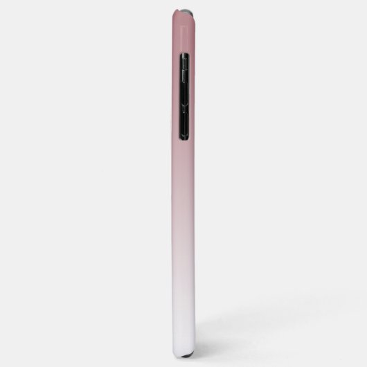 Elegant Monogram Script Name Dusty Roos Ombre Case-Mate iPhone Case (Achterkant/links)