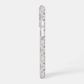 Elegant Monogram Script Name Spanish Tile iPhone 16 Hoesje (Linkerkant)