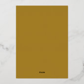 Elegant Monogram Simple Modern Classic Wedding Folie Uitnodiging (Achterkant)