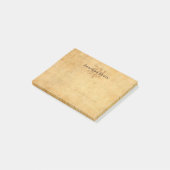 Elegant Monogram Sjabloon gekalligrafeerd Post-it® Notes (Schuin)