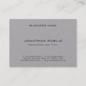 Elegant Monogram Sjabloon Modern Minimalist Visitekaartje (Achterkant)