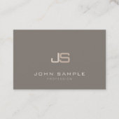 Elegant monogram Sjabloon Professioneel Modern Visitekaartje (Voorkant)