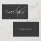 Elegant Monogram Sjabloon voor visitekaartjes (Voorkant / Achterkant)