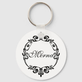 Elegant Monogram Sleutelhanger