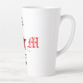 Elegant Monogram Ster Moeder Zoon Latte Mok Design (Rechts)