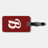 Elegant Monogram Stijlvol Reisaccessoire - Bagagelabel (Achterkant horizontaal)