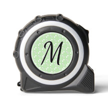 Elegant Monogram  Stippen Patroon Bord Groen