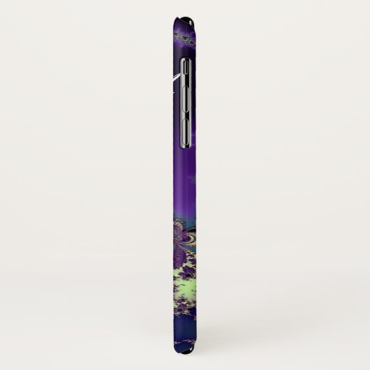 Elegant Monogram Summer Blues Fractal Case-Mate iPhone Case (Achterkant/links)