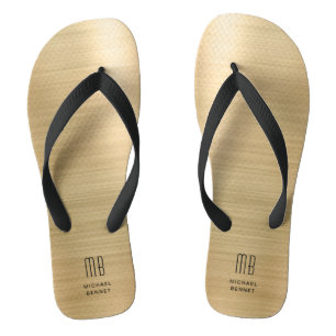 Elegant Monogram Teenslippers