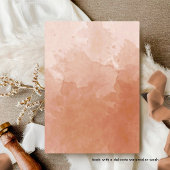Elegant Monogram Terracotta Waterverf Wedding Kaart
