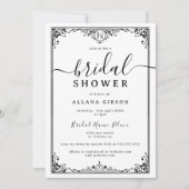 Elegant monogram tot de dood maakt deel uit van ta kaart (Voorkant)