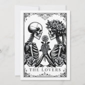 Elegant monogram tot de dood maakt deel uit van ta kaart (Achterkant)