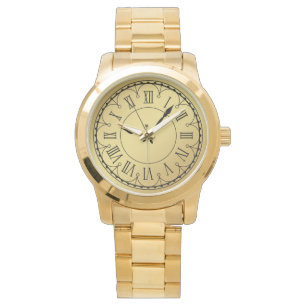 Elegant Monogram Unisex Romeinse cijfers Horloge