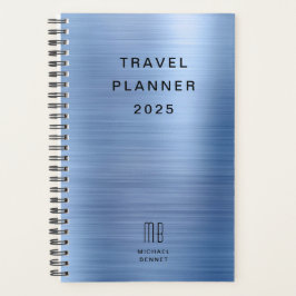 Elegant Monogram Valse Goud Reizen Planner