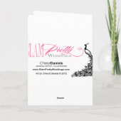 Elegant Monogram | van de Chevron marine dankt u Bedankkaart (Achterkant)