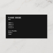 elegant monogram visitekaartje (Achterkant)