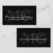 Elegant Monogram  Visitekaartje (Voorkant / Achterkant)