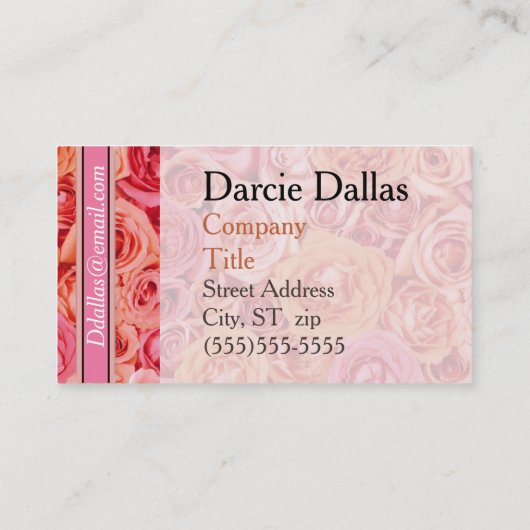 Elegant Monogram Visitekaartje (Achterkant)