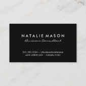 Elegant Monogram Visitekaartje (Achterkant)