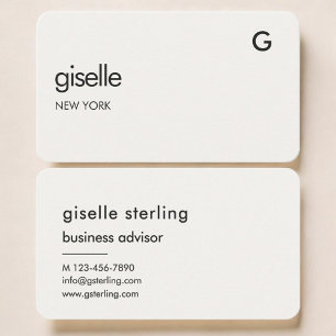 Elegant Monogram Visitekaartje