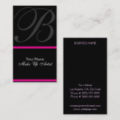 Elegant Monogram Visitekaartje (Voorkant / Achterkant)