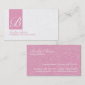 Elegant Monogram Visitekaartjes (Voorkant / Achterkant)