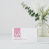 Elegant Monogram Visitekaartjes (Staand voorkant)