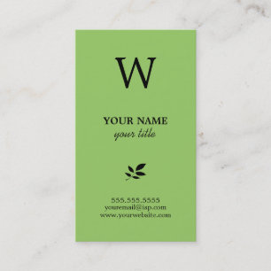 Elegant Monogram Visitekaartjes