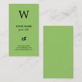 Elegant Monogram Visitekaartjes (Voorkant / Achterkant)