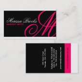 Elegant Monogram Visitekaartjes (Voorkant / Achterkant)