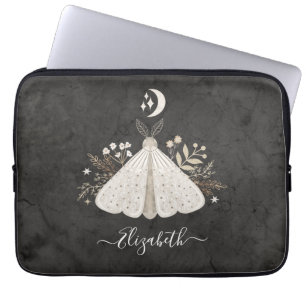 Elegant monogram vlinderlaptophoes laptop sleeve