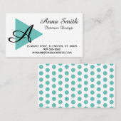 Elegant Monogram volledig Gepersonaliseerd Visitekaartje (Voorkant / Achterkant)