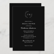 Elegant Monogram Vrijgezellenfeest