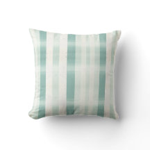 Elegant Monogram Watercolor Groen Crème Streep