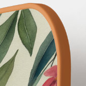 Elegant Monogram Waterverf Floral Pickleball Paddle (Links Detail)