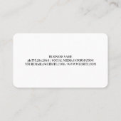 Elegant monogram | Waterverf Lagen Visitekaartje (Achterkant)