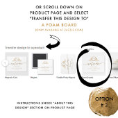 Elegant Monogram Weddenschap Welkom bij Gold Poster