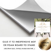 Elegant Monogram Weddenschap Welkom bij Gold Poster