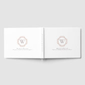 Elegant Monogram Wedding Modern Classic Gastenboek (Volledig)