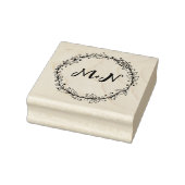 Elegant Monogram Wedding Rubberstempel (Stempel)