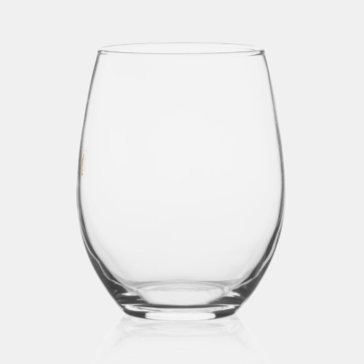 Elegant Monogram Wedding Wijnglas Zonder Voet (Links)