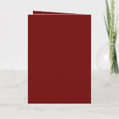 Elegant Monogram Wine Red Wedding Ceremony Programma (Achterkant)