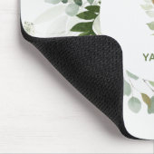 Elegant Monogram Y Greenery Krans Muismat (Hoek)