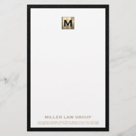 Elegant Monogram Zakelijk briefpapier
